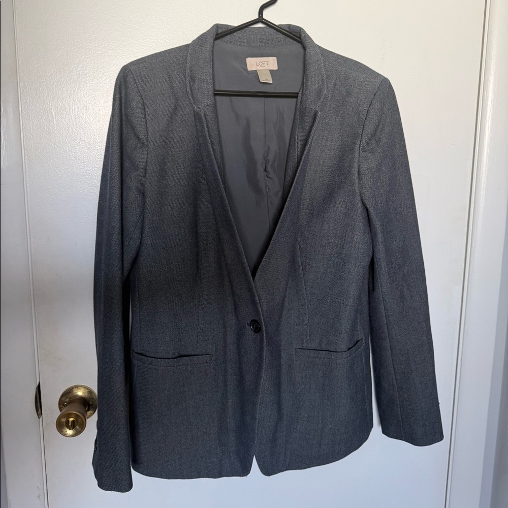 Grey Loft blazer size 10 - 1 button